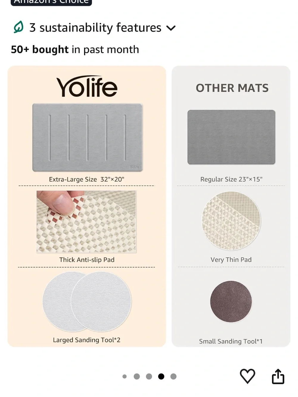 Yolife Diatomaceous Earth Stone Quick Dry Bath Mat 20x32 Pet food tray